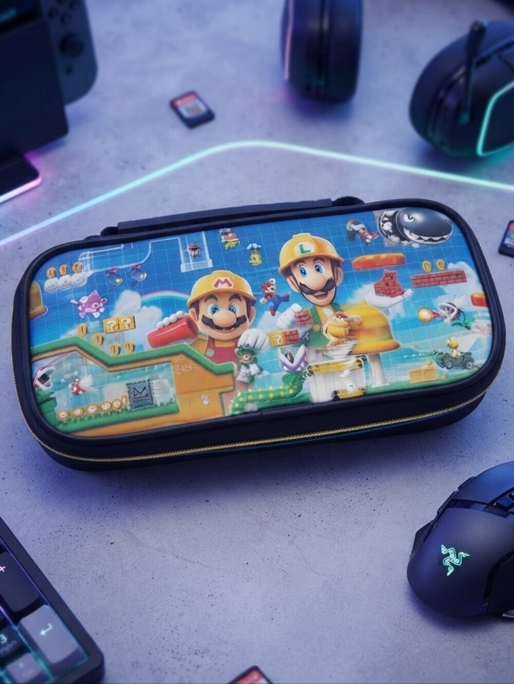 ​Nintendo Switch Super Mario Maker 2 Hard Shell Carrying Case